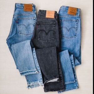 Levi’s 550 Relaxed Fit Tapered Leg Jeans Size 6 Classic Blue Denim